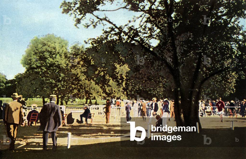 Olympic Games in july 1900 in Paris: here in the bois de Boulogne took place athletism competition