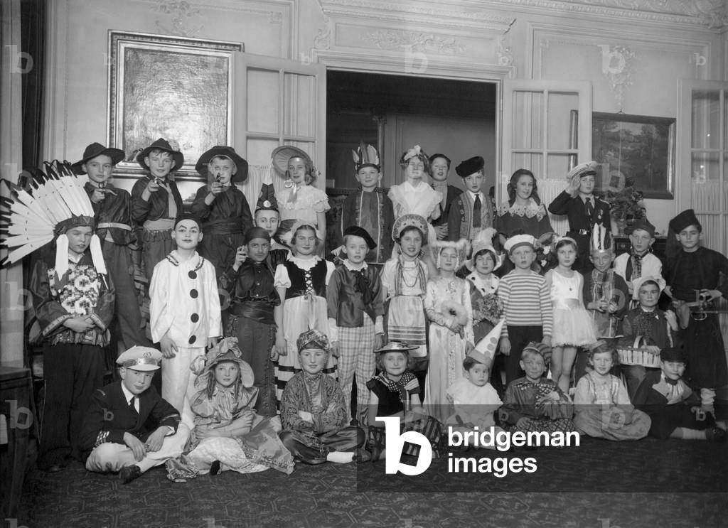 fancy dress party for children in january 1937
