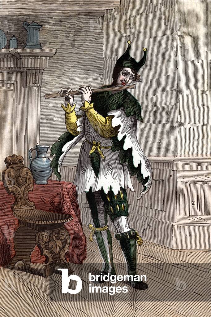 Costum of a fool, 16th century, engraving