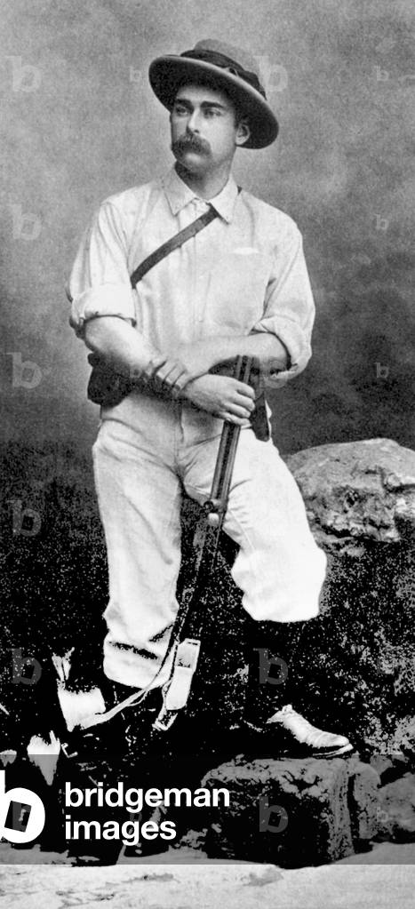 Mehemet Emin Pasha (1840-1892), born Eduard Carl Oscar Theodor Schnitzer, he was a doctor, naturalist and governor of Equatoria (egyptian Sudan), here c. 1886-1889