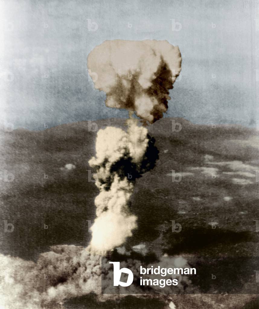 Atomic bomb on Hiroshima in Japan on august 6, 1945