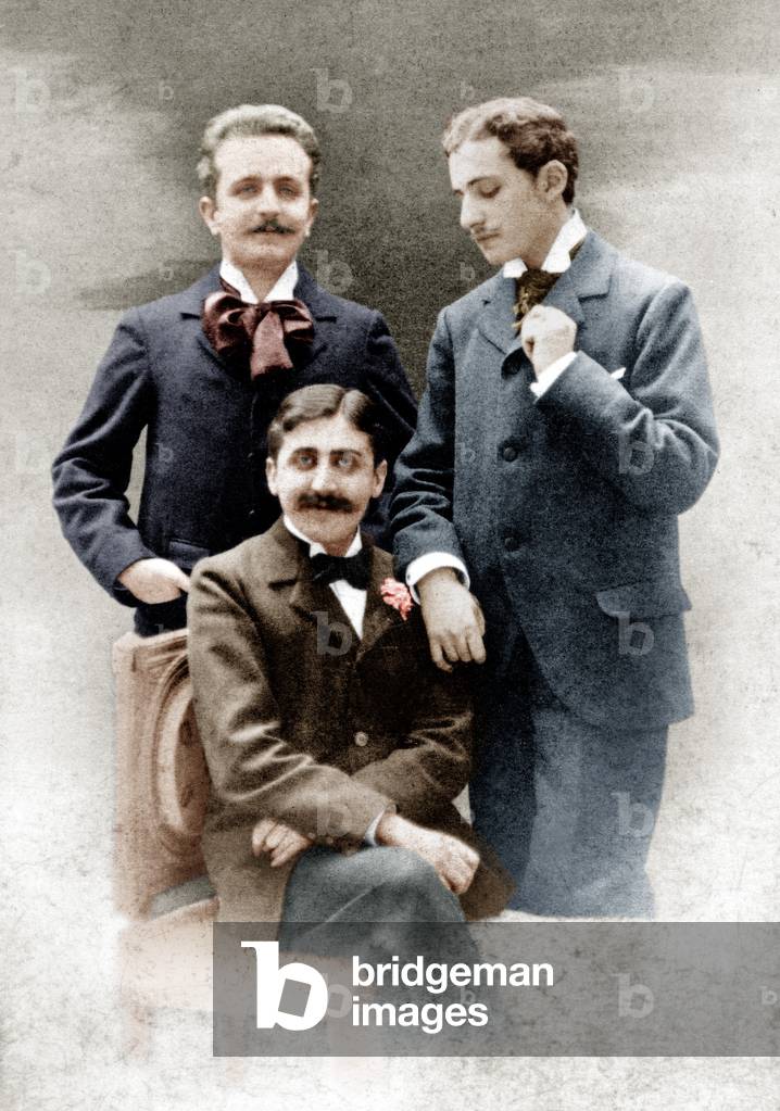 Marcel Proust, Lucien Daudet and Robert de Flers, 1900 (photo)