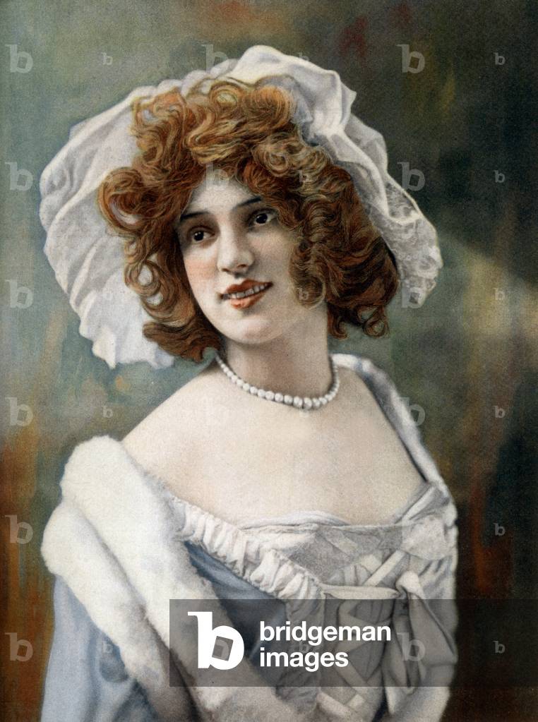 French comedian Arlette Dorgere as the marchioness of Bay in play 
