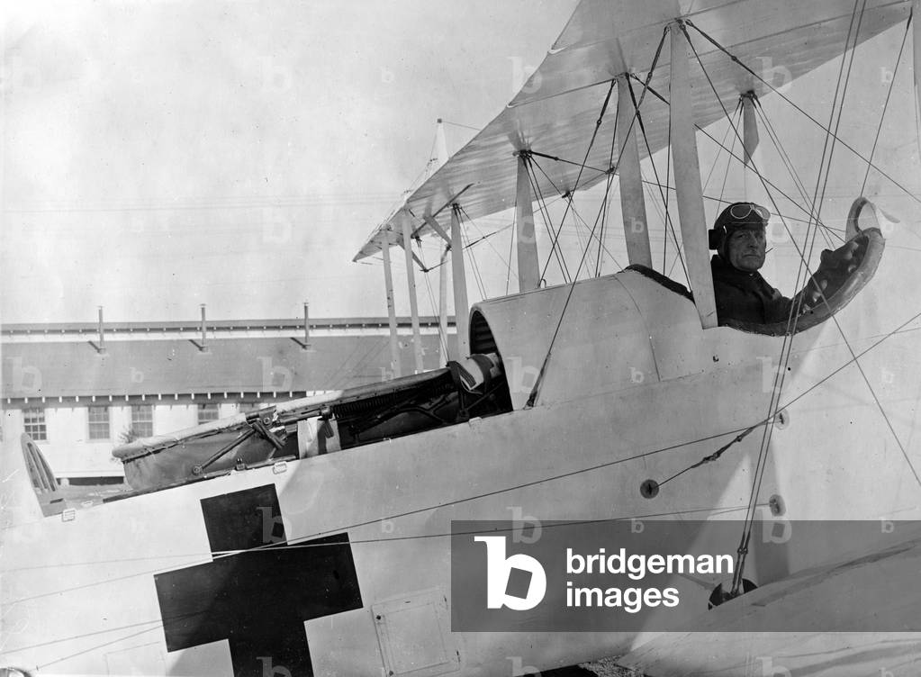 Airplane Ambulance with Stretcher 1918 (b/w photo)