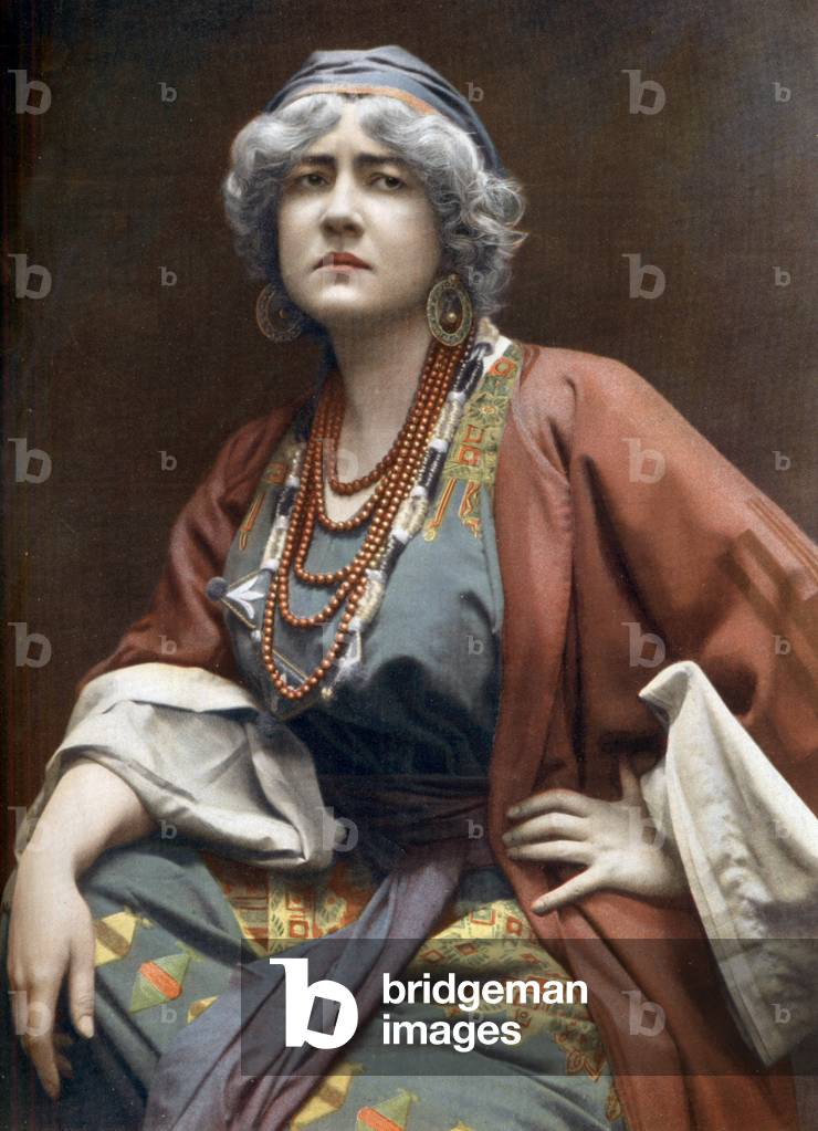 Belgian soprano Marianne Flahaut as Azucena in opera 