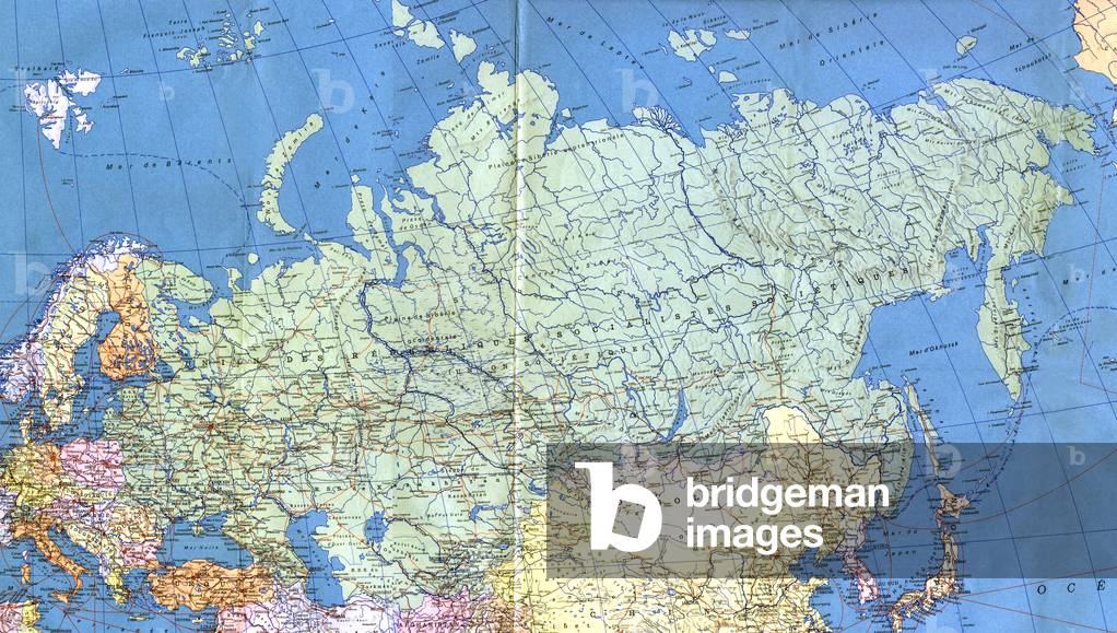 Map of the USSR in 1975