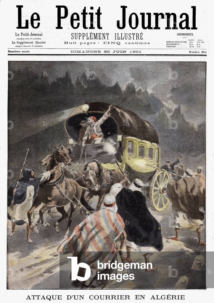 Frontpage of french newspaper 