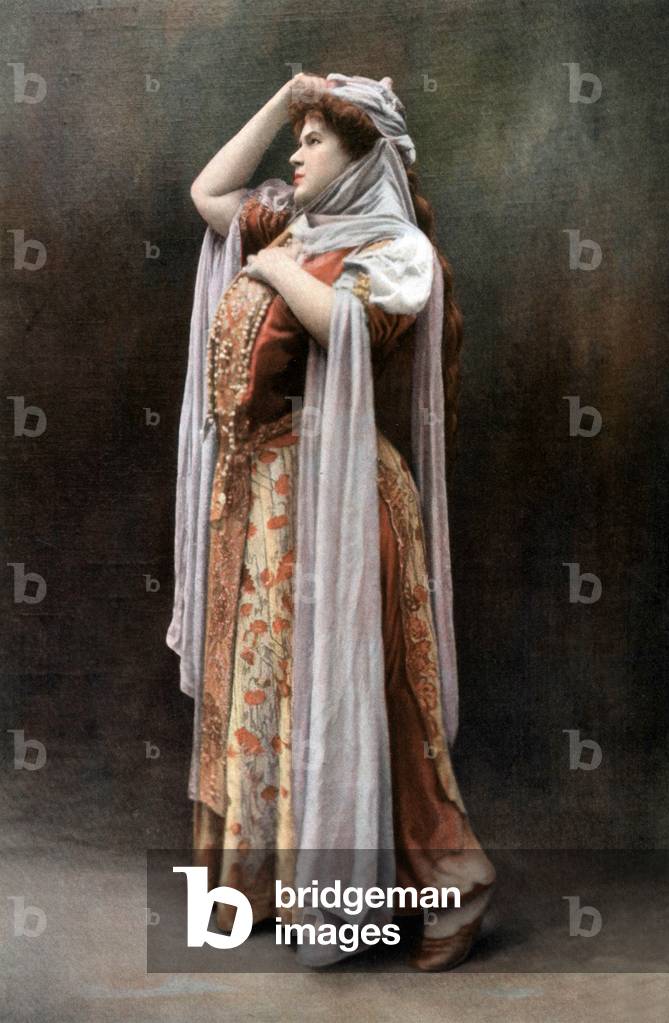 Russian soprano Felia Litvinne (1860-1936) as Rachel in opera 