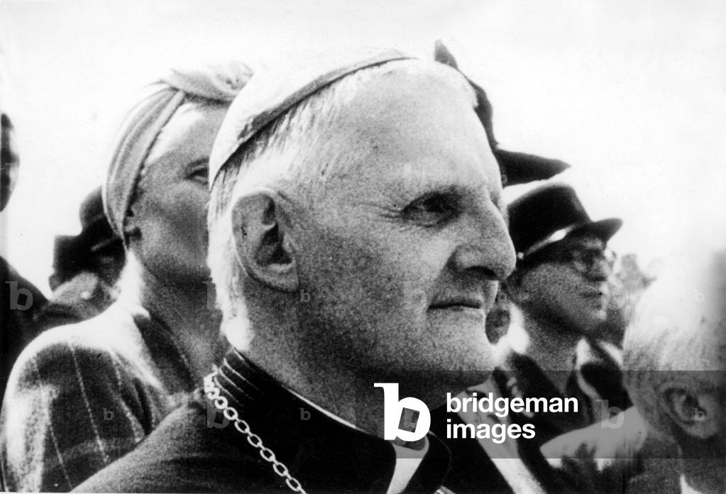 Monseigneur Gerlier, Lyon archbishop, 1944 (b/w photo)