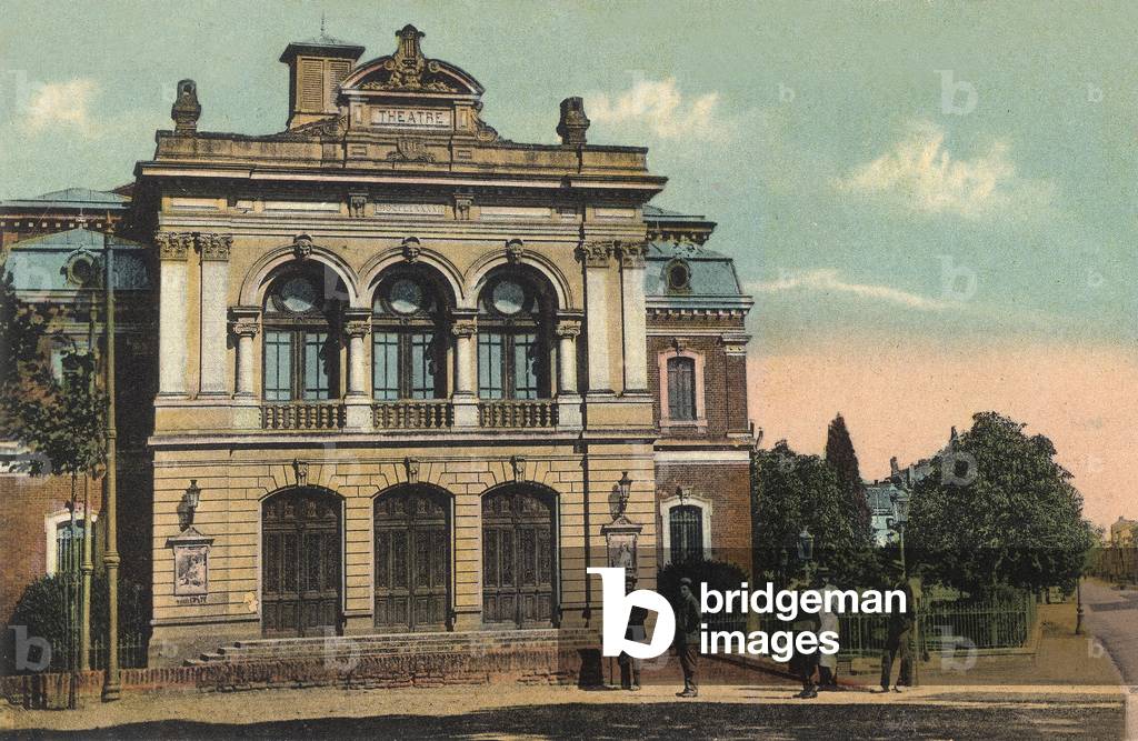 Albi (France): the theatre, Postcard, c. 1929
