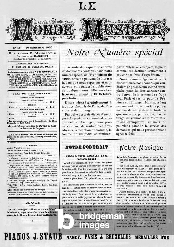 Frontpage of french magazine 