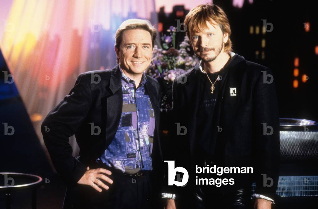Pascal Sevran and Renaud on tv show, 1993 (film still)