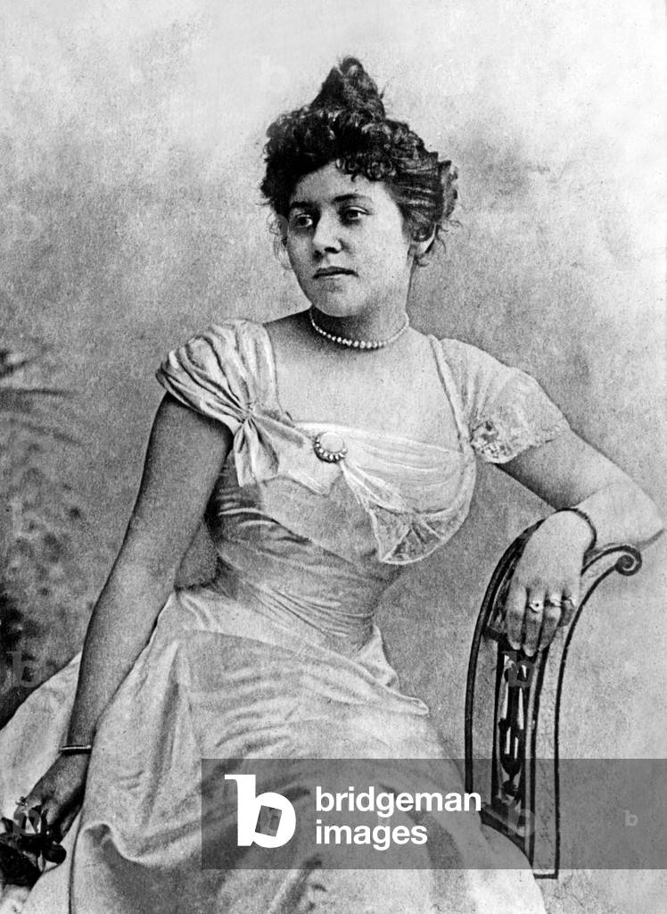 Marguerite Steinheil , born Japy (1869-1954) here in 1899 (b/w photo)