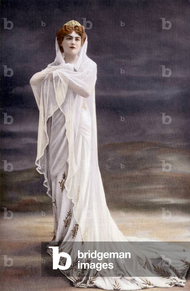 Opera singer Jeanne Marguerite Marcelle Decorne aka Marcelle Demougeot as Iphise in opera 