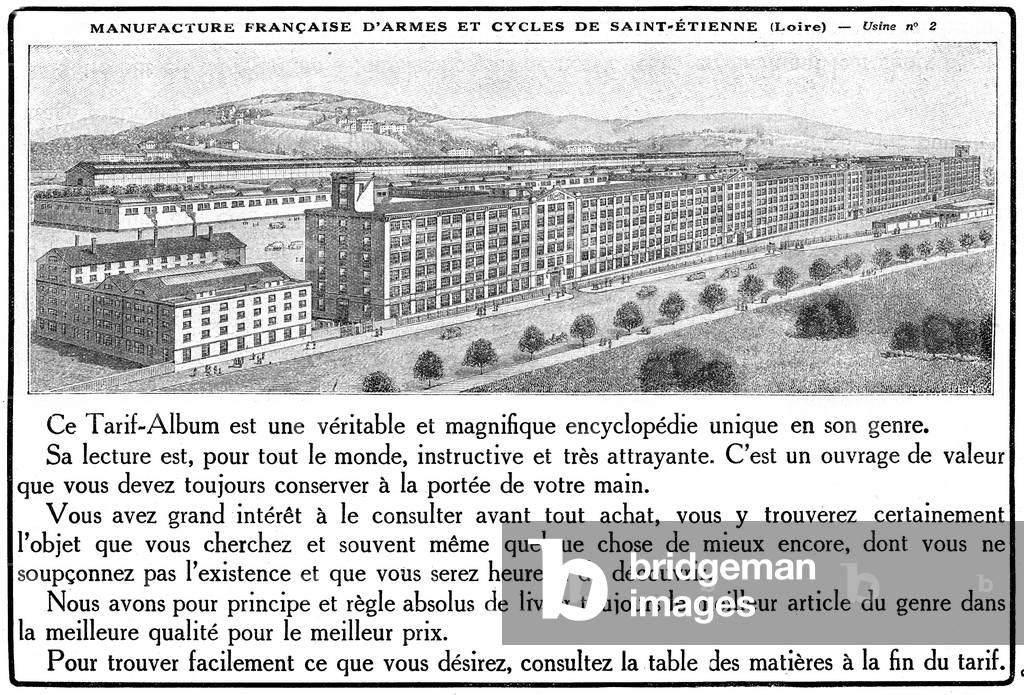 the Manufrance society, in Saint Etienne, 1931 (illustration)