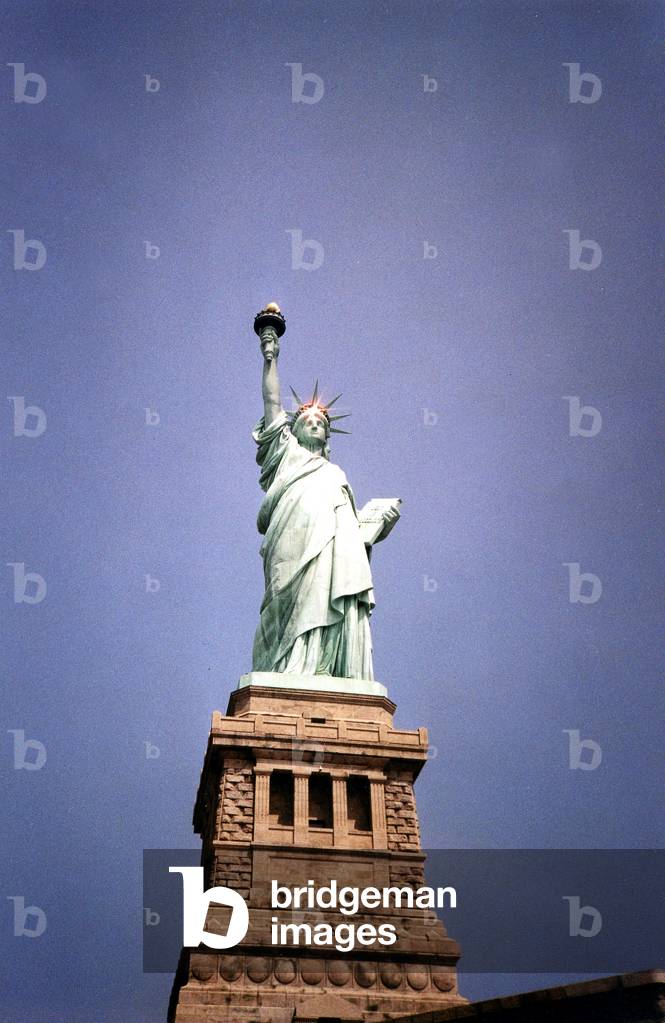 Statue of Liberty in New York, created by Auguste Bartholdi and finished in 1884