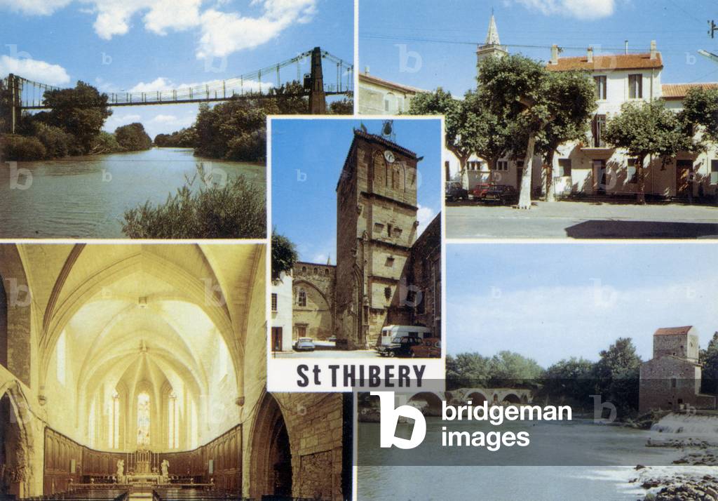 Saint Thibery (Herault, France) Postcard, c. 1985