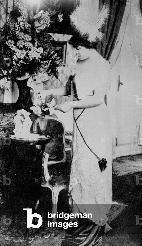 Mrs Henriette Caillaux, wife of politician Joseph Caillaux, she killed Gaston Calmette, director of paper Le Figaro, c. 1910