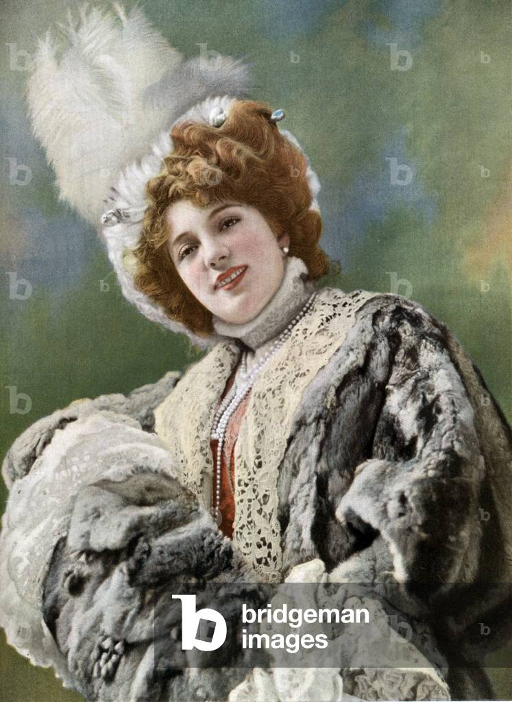 French comedian Arlette Dorgere, Paris, photo Reutlinger from french paper 