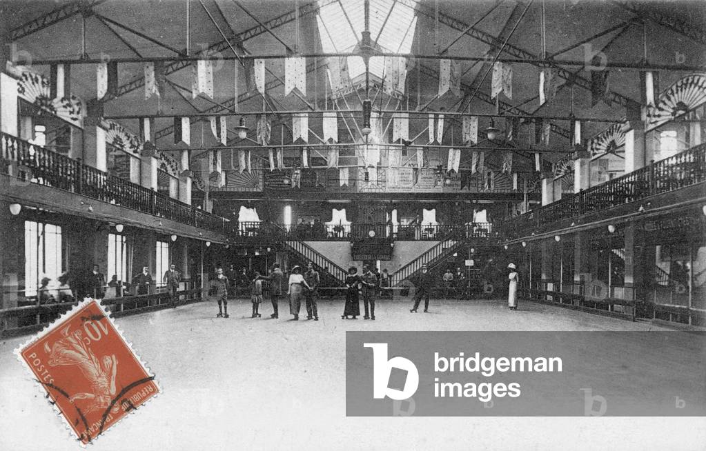 Saint Etienne, France: Great Skating Rink, Postcard, c. 1910