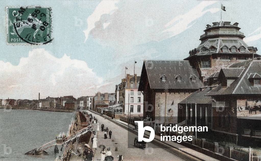 The casino of Saint Malo (Brittany, France), Postcard, 1906