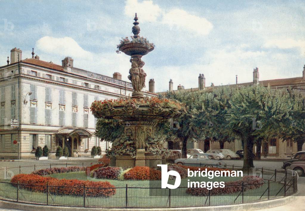 Bourg-en-Bresse, France, Postcard, c. 1963
