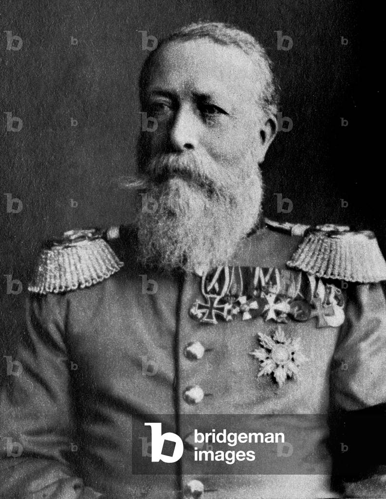 Portrait of Frederick I of Baden, c.1870-1900 (b/w photo)