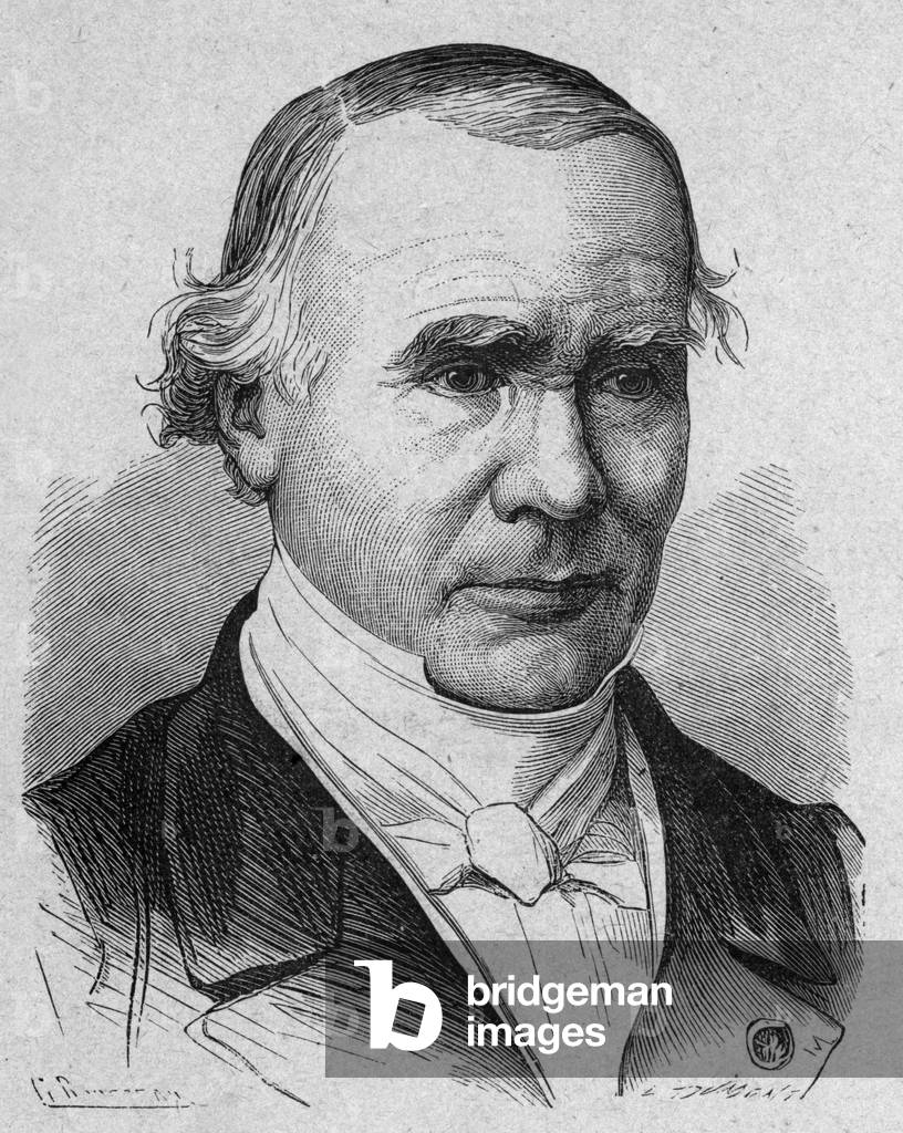 Alfred Louis Marie Velpeau (1795-1867) french surgeon, engraving