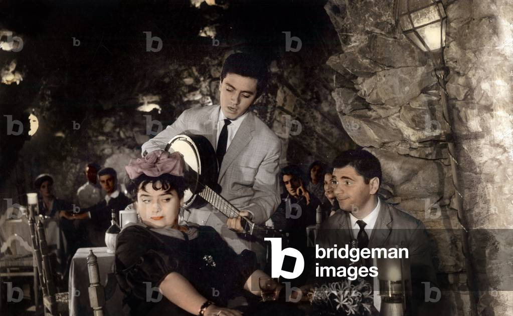 O Sole Mio with Trude Herr and Jerome Courtland, 1960 (film still)
