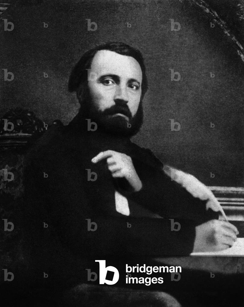 Pierre Larousse, 1857 (b/w photo)