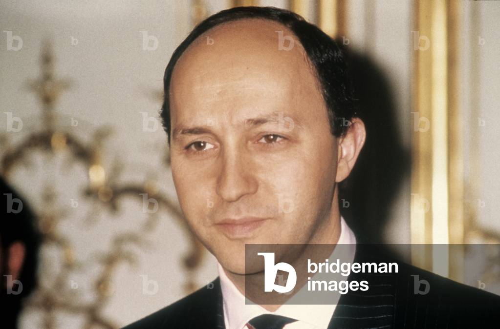 French politician Laurent Fabius, 1991