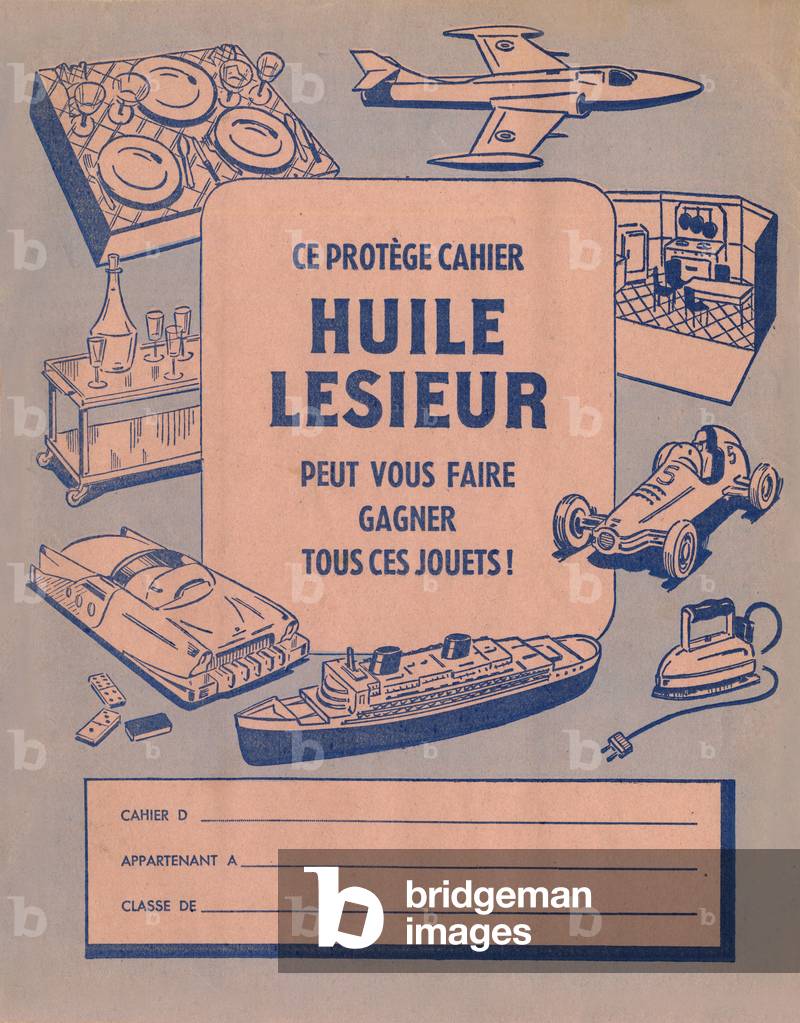 Protects notebook from Lesieur oil that can win all these 1955 toys