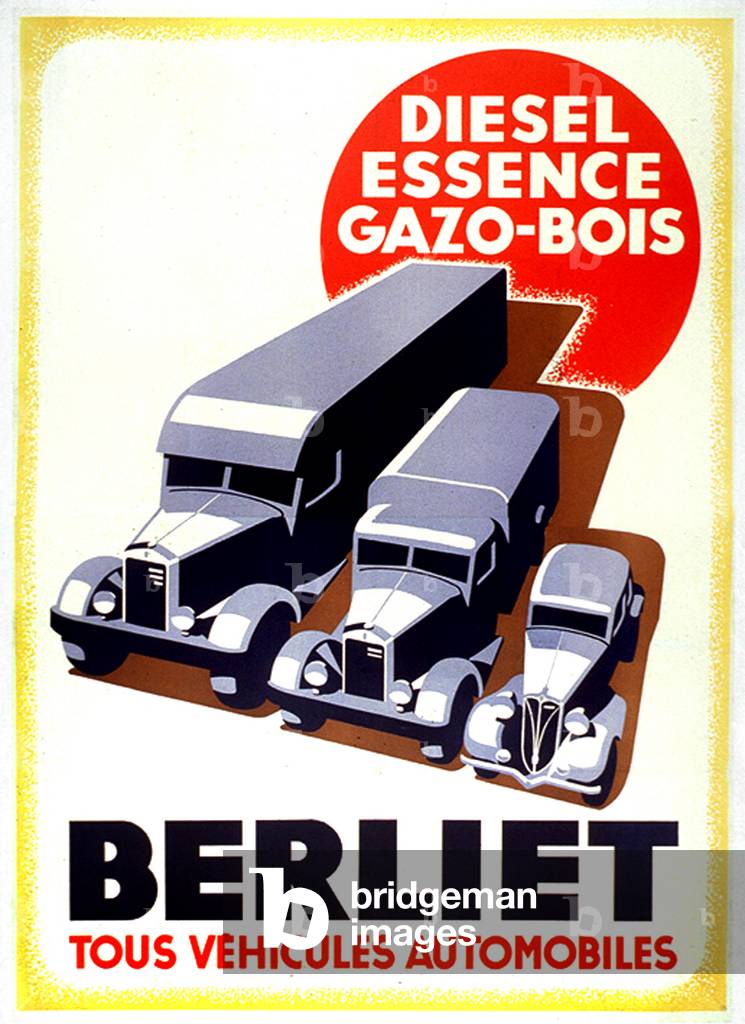 Advertisement for Berliet vehicles, c. 1936 (print)