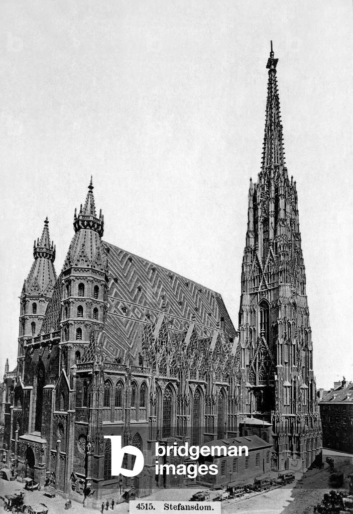 Saint Stephen's Cathedral in Vienna, Austria, c. 1899