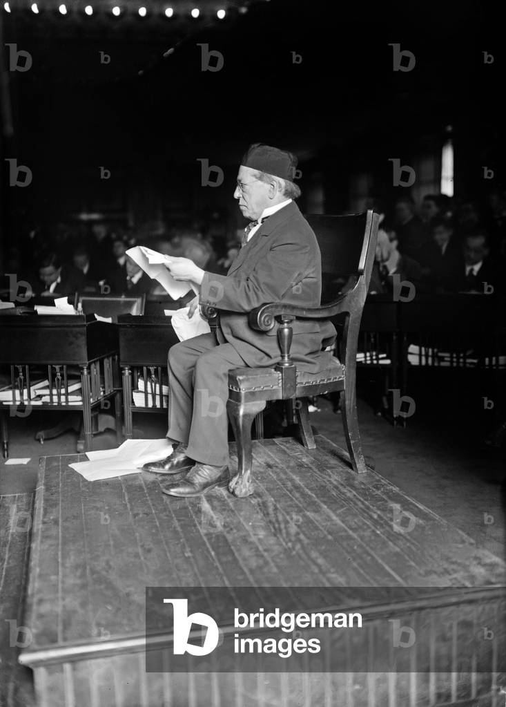 Industrialist Samuel Gompers (1850-1924) President of the American Federation of Labor, in 1915