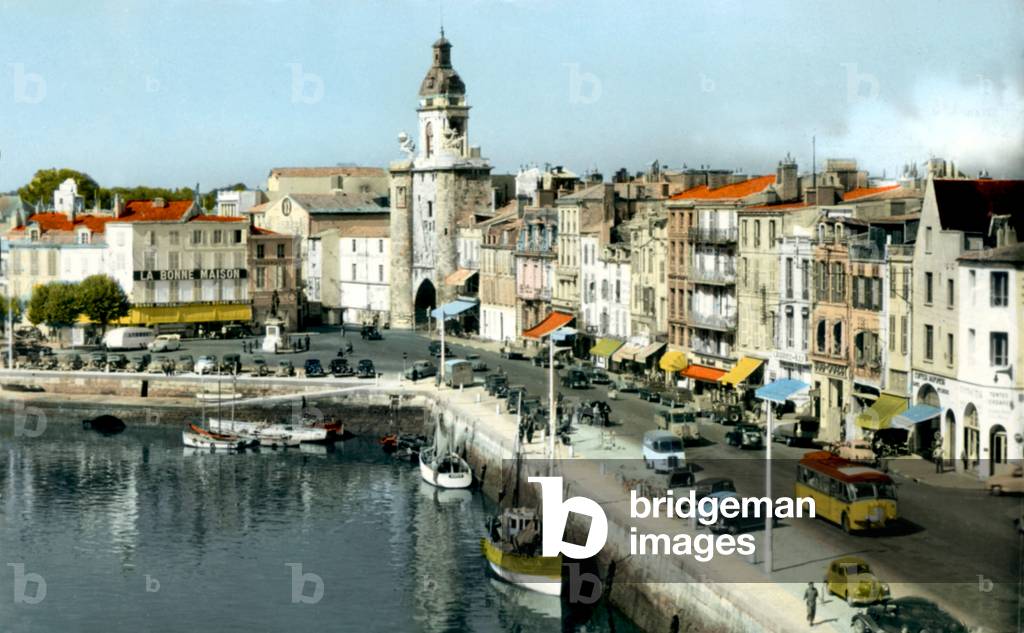 La Rochelle, France: the harbour, c. 1955 (photo)