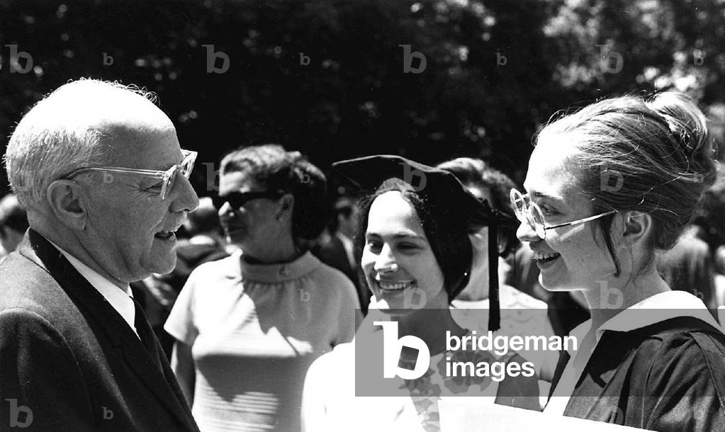 Hillary Rodham, law school graduation, 1973 (b/w photo)