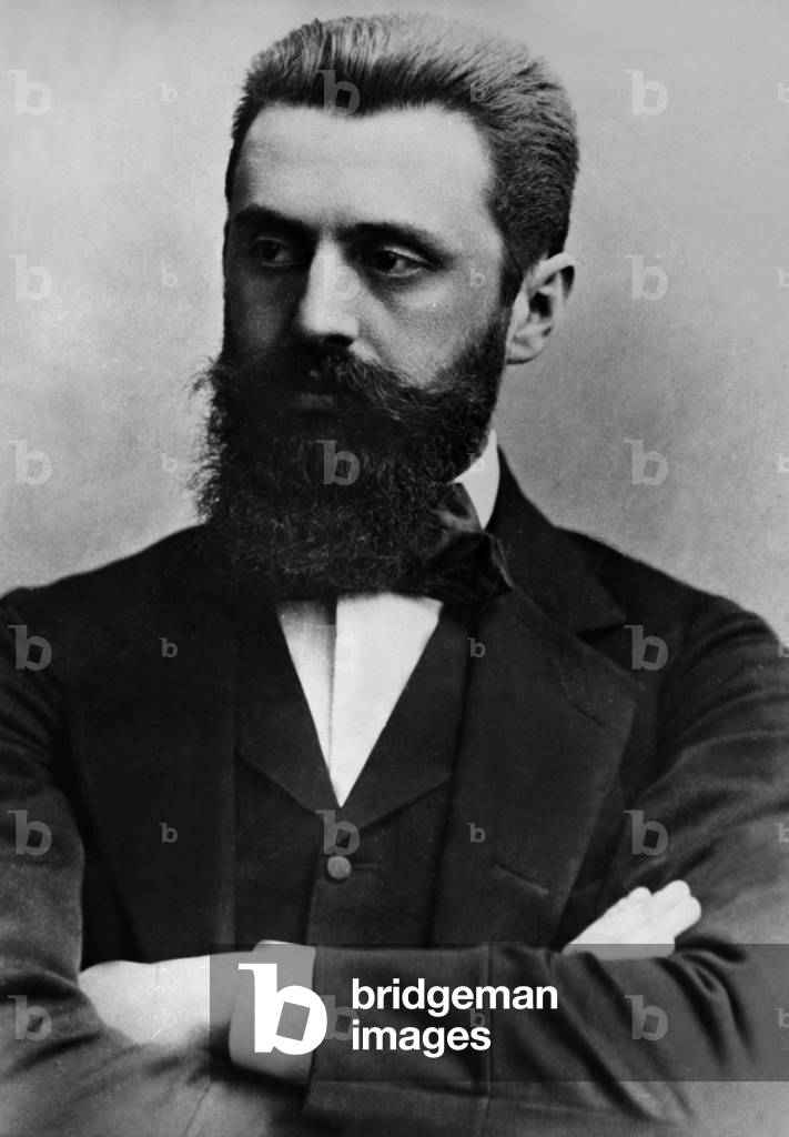Theodor Herzl (1860-1904) jewish austrian writer and journalist, founder of Zionism in 1896