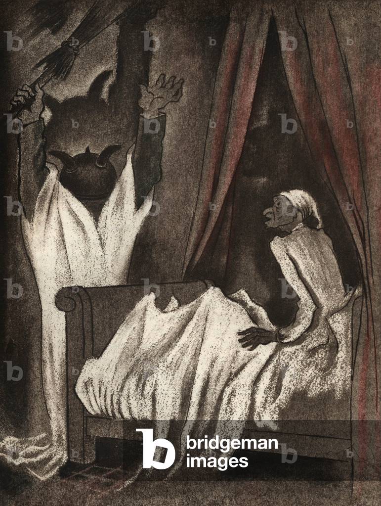 Illustration for short story by Guy de Maupassant 