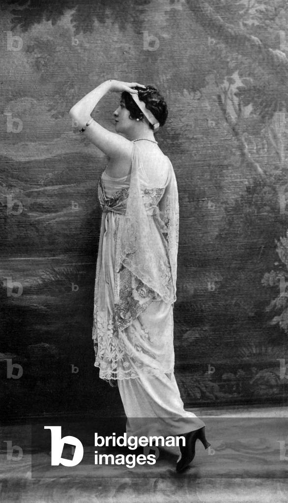 French actress Luisa de Mornand (1884-1963) mistress of marquis of Albufera, they inspired Marcel Proust for Rachel and Saint Loup for 