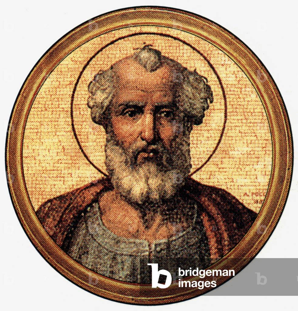 Pope Dionysius, pope in 259-268, after a medalion of the Basilica of Saint Paul Outside the Walls (-Rome)