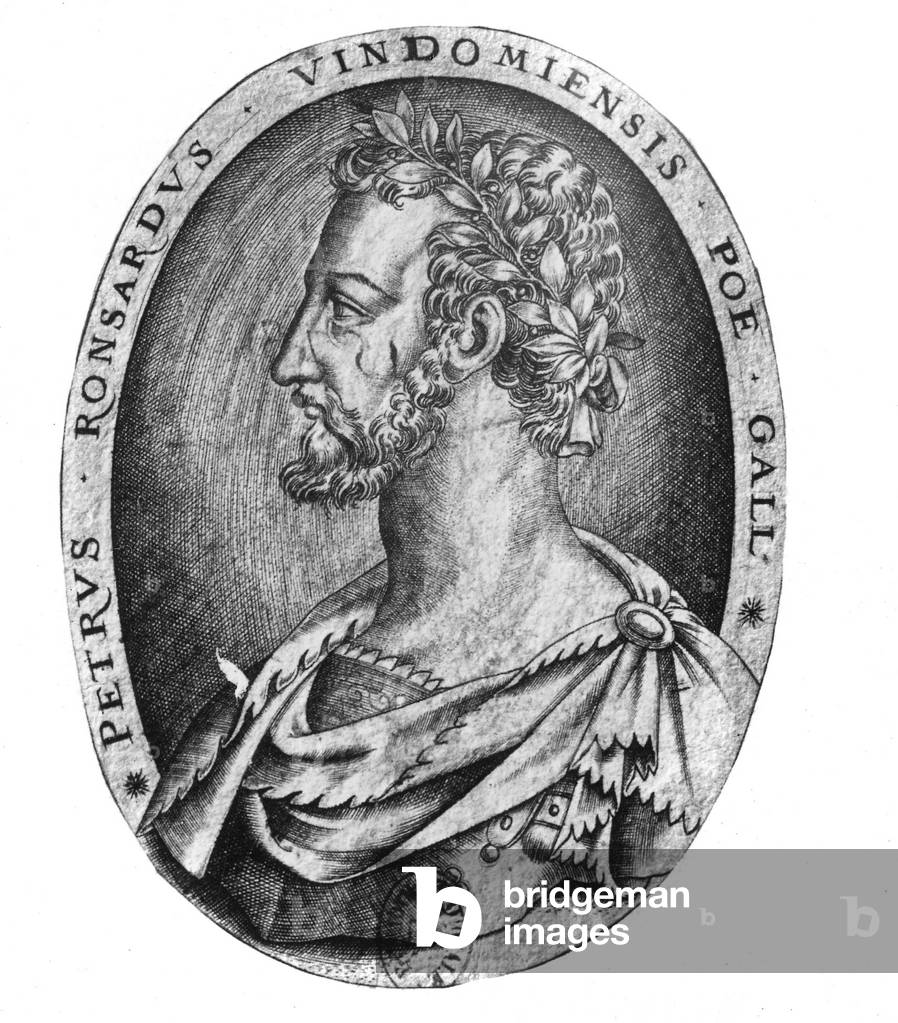 Pierre de Ronsard, 1553  (engraving)