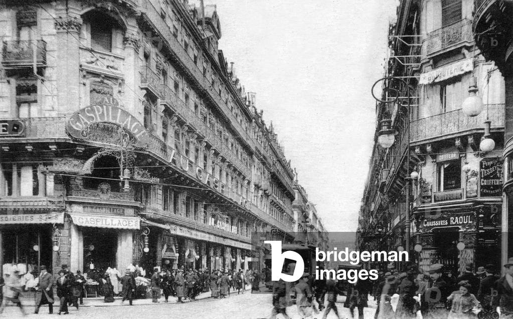 A street in Toulouse (France) near the Capitole, Postcard, c. 1916