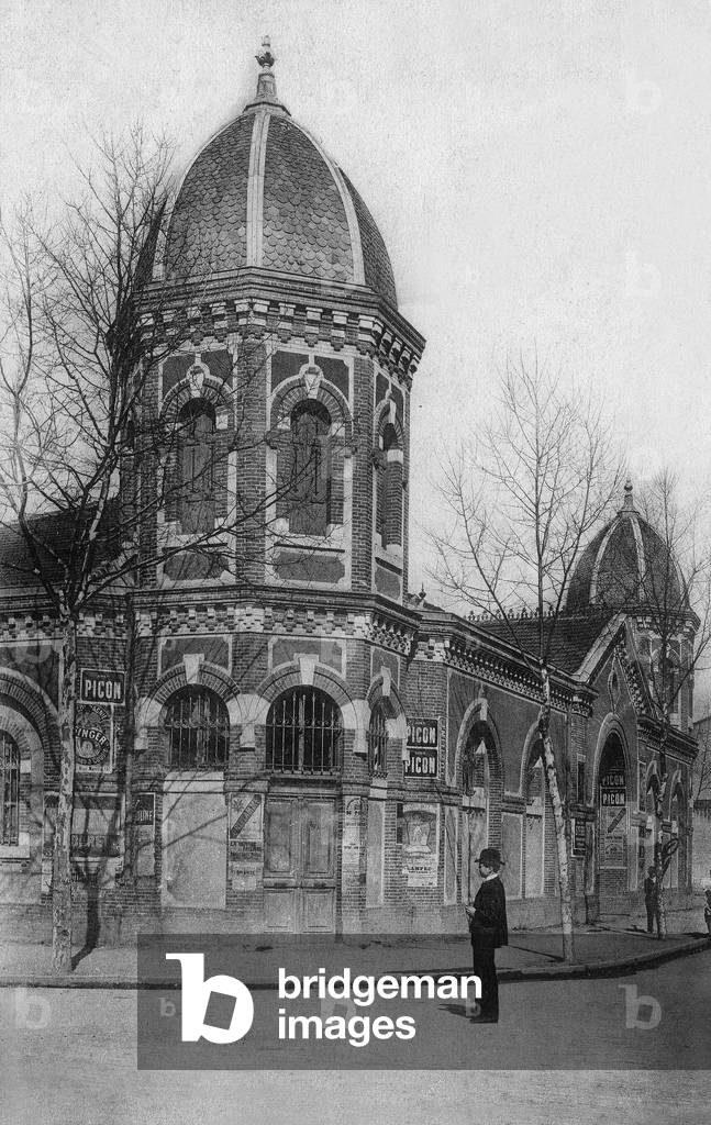 Albi (France): market hall and gymnasium, Postcard, c. 1910