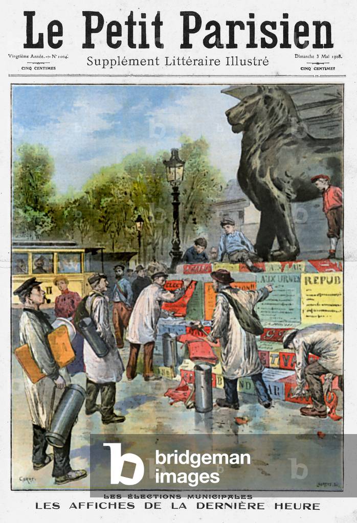 Frontpage of french newspaper 