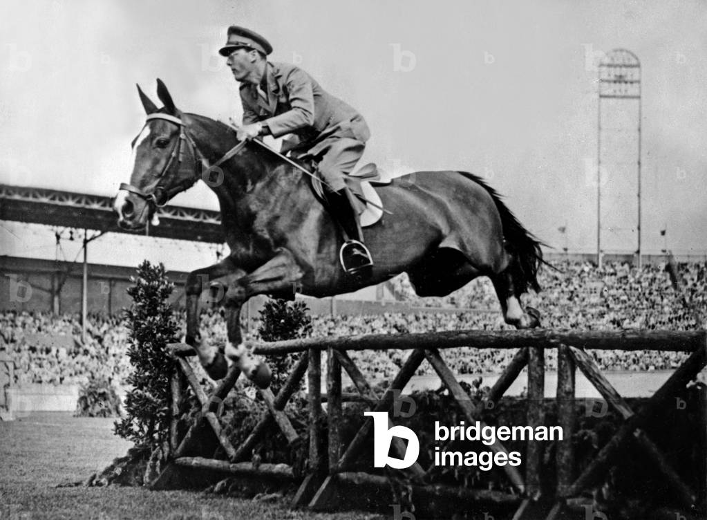 Prince Bernhard Leopold zur Lippe Biesterfeld (Netherlands) during showjumping event in Amsterdam on horse 