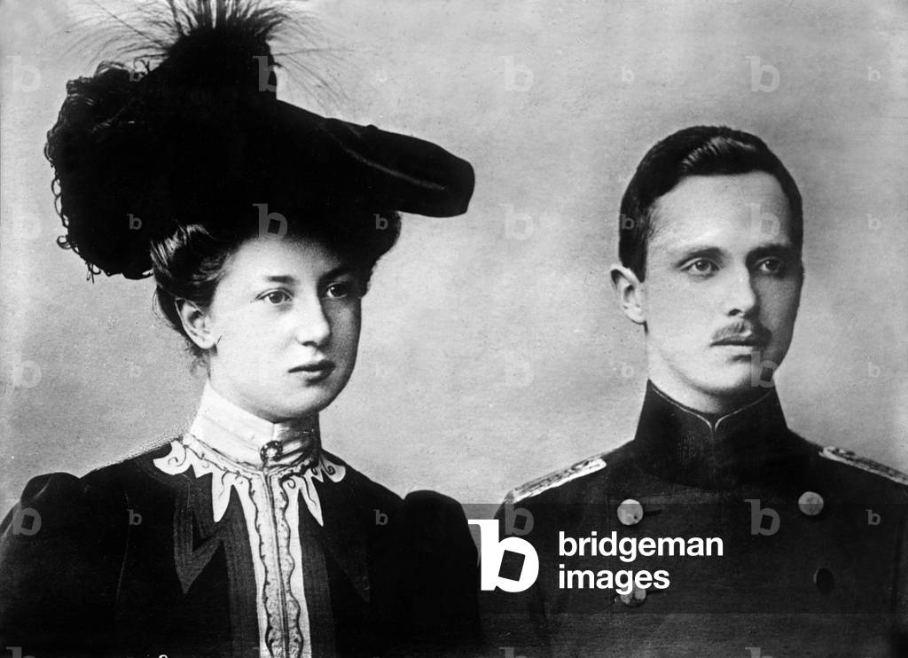 Charles Edward, Duke of Saxe-Coburg and Gotha (1884-1954) and his wife Princess Victoria Adelaide of Schleswig- Holstein (1885-1970) c. 1915