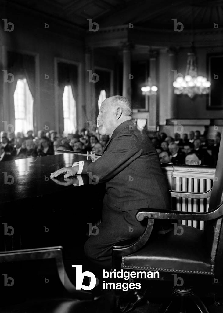 Jacob Schiff at the federal Commission on Industrial Relations, New York , 1915 (photo)