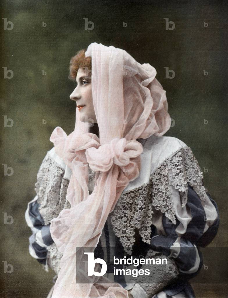 French comedian Melle Sylvie as Francoise d'Aubigne in play 