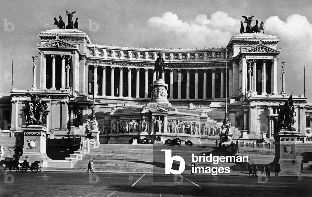 Monument to Vittorio Emanuele II in Rome, Italy, Postcard, 1946